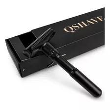 Barbeador Safety Razor Qshave Ajustável Merkur Cromo Preto