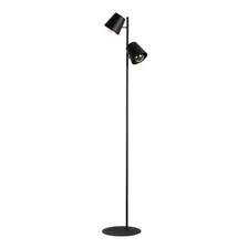 Lampara De Pie En Hierro 2 Luces Led Minimalista Fabrica 