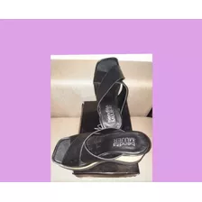 Sandalias Color Negro N° 37 Marca Bendita Mujer