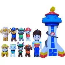 Paw Patrol 9 Personajes + Torre 