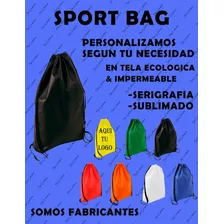 Sport Bag Bolso Ecologico Cambrella Sublimado Serigrafia 