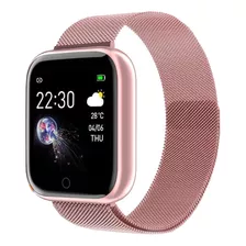 Smart Watch Deportes Reloj Inteligente Bluetooth I5+correa Color De La Caja Rosa