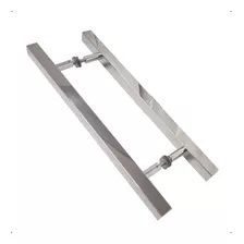 Puxador Quadrado 45cm Aço Inox Porta Pivotante Madeira/vidro