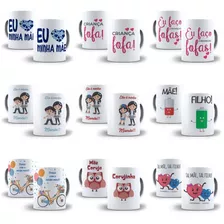 20 Arte Caneca Dia Das Mães Mãe E Filho Editável Cdr + Png