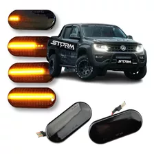 Kit Seta Vw Amarok 2012 Led Sequencial Pisca Paralama Frente