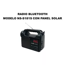 Corneta Bluetooth Radio Modelo Ns-s181s Con Panel Solar