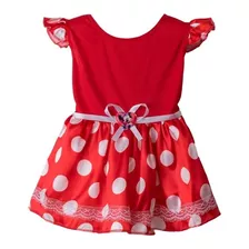 Fantasia Minnie Para Bebê 1-2 Anos Oficial Disney