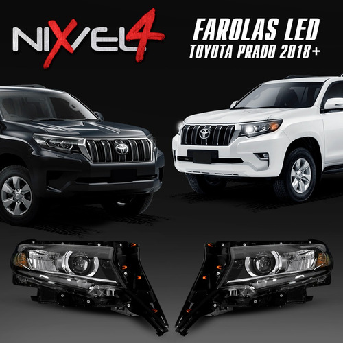 Farolas Led Toyota Prado Tx/txl/vx 2018-2021+ (par) Foto 2