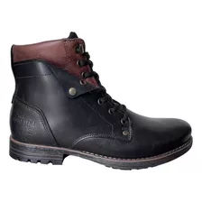 Bota Couro Cano Curto Pegada Masculina