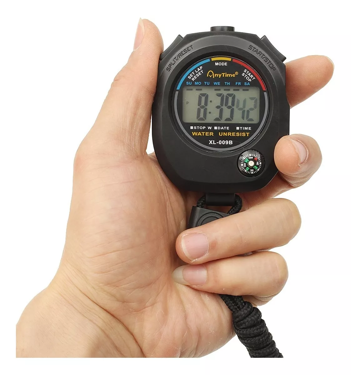 Cronômetro Lcd Digital Mão Corrida À Prova D'água Esportes