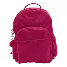 Mochila Escolar Para Notebook Brw Impermeable + Llavero 