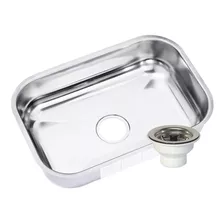 Cuba Inox Com Brinde Válvula Para Pia Cozinha 56x34x10 Cm