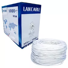 Rollo De Cable Utp Red Cat6e 305m Blanco Interno Caja 