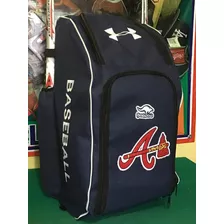 Maleta De Beisbol Tipo Backpack Equipos Atlanta Marino