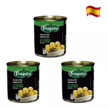 Aceitunas Rellenas Alcaparras Fragata 200g España - Pack X 3