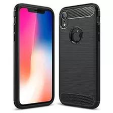 Funda Alto Impacto Fibra De Carbono Compatible Con iPhone XR