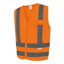 Colete Refletivo 1 Bolso Laranja Fluorescente Xg Nbr15292