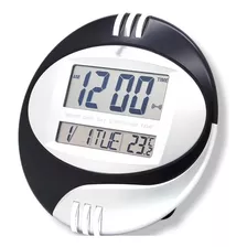 Relógio Mesa Parede Digital Temperatura Alarme Calendário L7 Cor Da Estrutura Preto