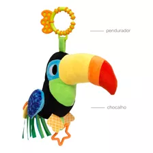 Pelúcia Infantil Interativa Tucano Zaza 18046 - Buba