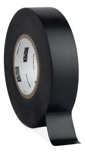 Cinta Aisladora Autoextinguible Bremen 19mm X 18 Mts X 10 Un Negro 8818 - Negra