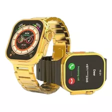 Reloj Inteligente G9 Ultra Pro Gold Smart Wacht Dorado 3 Correaas