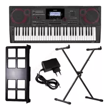 Kit Teclado Musical Ct X5000 Preto Midi/usb + Suporte X