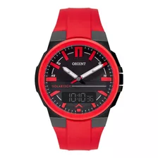 Relógio Orient Solartech Vermelho Anadigi Mtspa004 P1vx