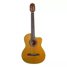 Guitarra Electroacústica La Sevillana 6300 Para Diestros Natural Palo De Rosa