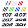 Para Peugeot 208 508 500 3008 307 Metal Gt Logo Body Badge