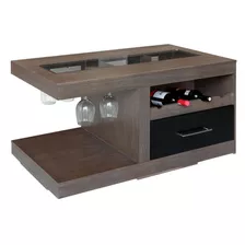 Mesa De Centro Cristy Capuchino Y Wengue Këssa Muebles