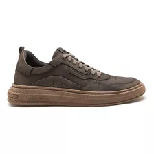 Tenis Masculino Sapatenis Casual Couro Democrata Denim Bold