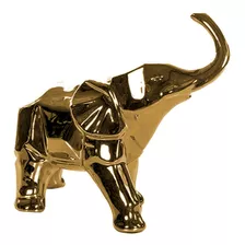  Escultura Elefante Oro Vulcano 21 Cm * 19 Cm