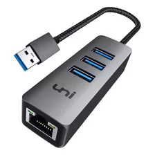 Adaptador Usb-a A Gigabit Ethernet Con 3 Puertos Usb 3.0