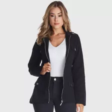 Jaqueta Blusa Feminina Modelo Parka Jeans Lançamento 2023