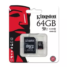 Micro Sd Kingston *clase 10 Sdxc 64gb Itech*