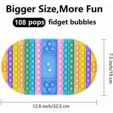 1 Peça Bigsize Pop It Fidget Toy Alívio Do Estresse