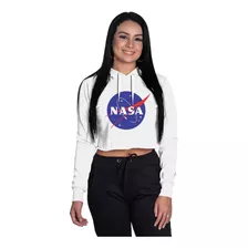 Cropped Moletom Nasa Moda Tumblr Casaco De Frio Agasalho Top