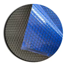 Capa Termica Piscina 9,00x4,25 Itacare Inbrap 300 Micras Cor Azul E Preto