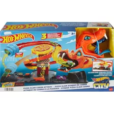 Pista Hot Wheels City Ataque Da Pizza Slam Cobra - Mattel