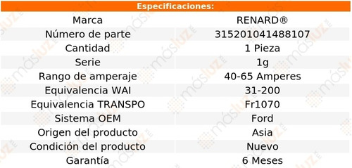 Porta Diodos Alternador Ford Mercury Brougham 8 Cil 6.7l 67 Foto 4