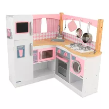 Cocina De Juguete Kidkraft Madera Grand Gourmet Esquina Rosa