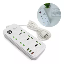 Régua Extensão Elétrica 5 Tomadas 3 Usb Bivolt Oi-to111 Cor Branco 127v/220v