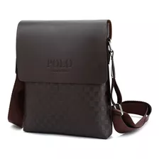 Polo Hombres Bolsa De Hombro De Cuero De Ocio De Viaje