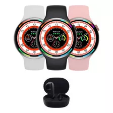 Relógio Smartwatch W28 Pro Redondo Lançamento + Fone Sem Fio