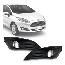 Moldura Grade Milha New Fiesta 2013 14 15 16 17 18 2019 Par