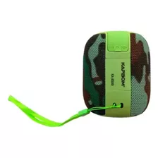 Caixa De Som Bluetooth Kapbom Qualidade Som Potente Ka-8509 Cor Verde-claro