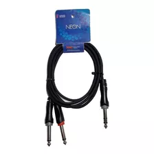 Cable Plug Estereo 6,5 A Plug Mono 6,5 (2) 3m Kwc Neon 9007