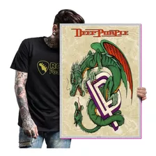 Quadro Placa Deep Purple Rock Blues Heavy Metal Tam A2 15