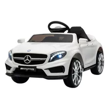 Mini Carro Eletrico 12v Mercedes Bens Com Controle Remoto Cor Branco