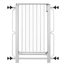 Portão Grade De Proteção Para Criança E Pet 70x80 Aço Branco